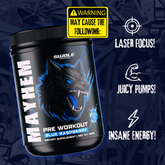 Mayhem Pre Workout Blue Raspberry