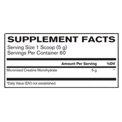 Creatine Monohydrate 60 Servings