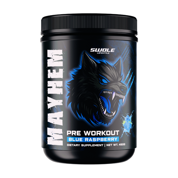 SWOLE Mayhem Pre Workout Blue Raspberry